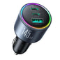 Chargeur de voiture 3 ports JOYROOM JR-CCN07 145W double PD+QC3.0 (gris foncé)
