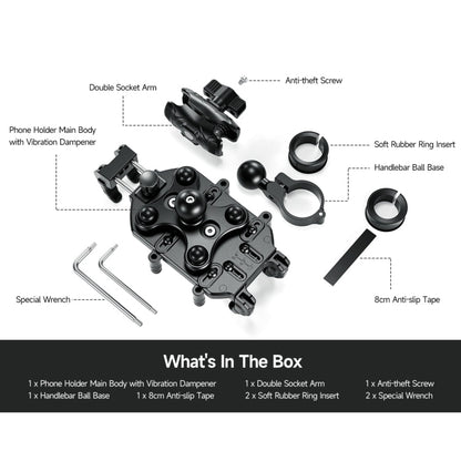 Ulefone Armor Mount Pro AM01 Universal Bicycle Handle Phone Holder(Black)