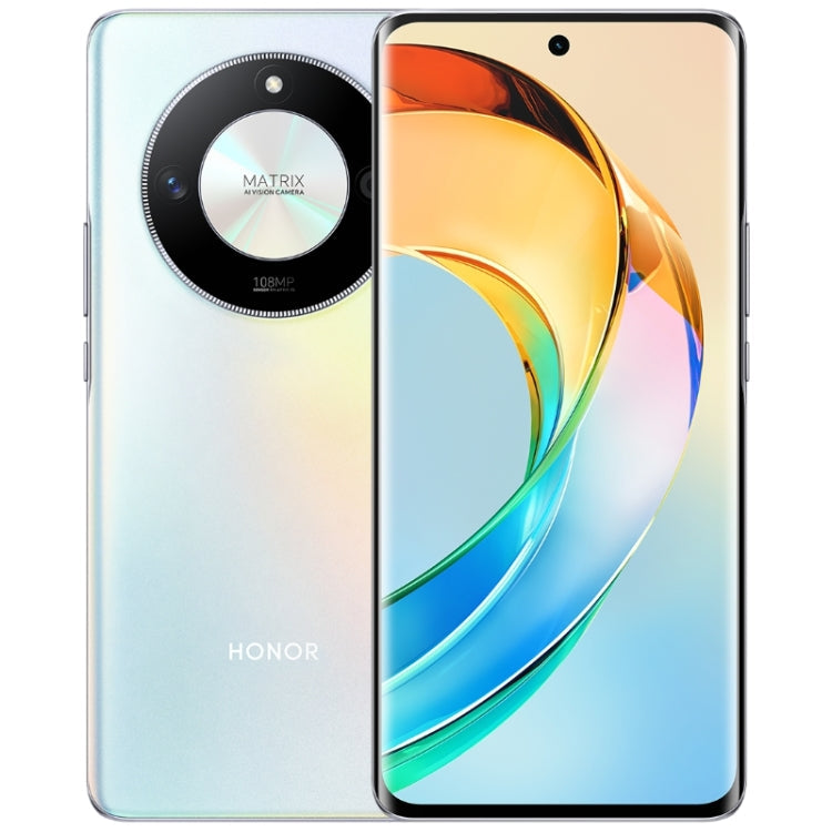 Honor X50 5G, appareil photo 108 MP, MagicOS 7.1.1 6,78 pouces Snapdragon 6 Gen1 Octa Core jusqu'à 2,2 GHz, Réseau : 5G, OTG, Ne prend pas en charge Google Play, Mémoire : 8 Go+128 Go (Argent)