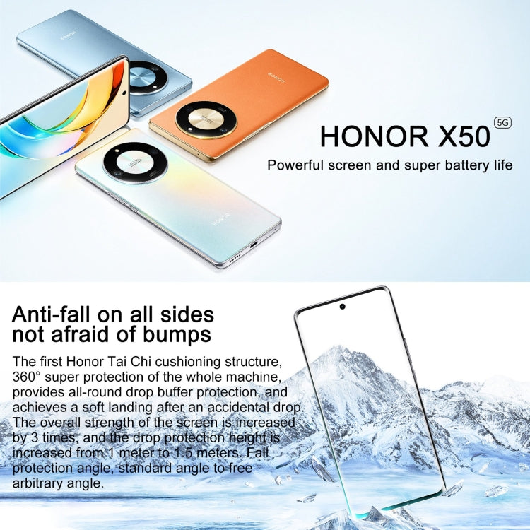 Honor X50 5G, 108MP Camera, 6.78 inch MagicOS 7.1.1 Snapdragon 6 Gen1 Octa Core up to 2.2GHz, Network: 5G, OTG, Not Support Google Play, Memory:12GB+256GB(Black)