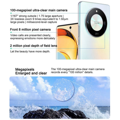 Honor X50 5G, appareil photo 108 MP, écran 6,78 pouces MagicOS 7.1.1 Snapdragon 6 Gen1 Octa Core jusqu'à 2,2 GHz, Réseau: 5G, OTG, Ne prend pas en charge Google Play, Mémoire: 8 Go + 128 Go (Noir)