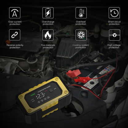Chargeur de batterie intelligent FOXSUR FBC1206E 6A 12V pour voiture / moto (prise UK)