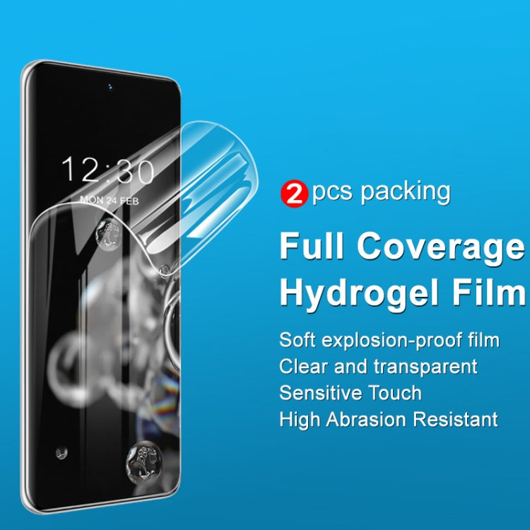 Pour Honor 100 5G 2 pièces imak Film protecteur incurvé en hydrogel pour écran complet
