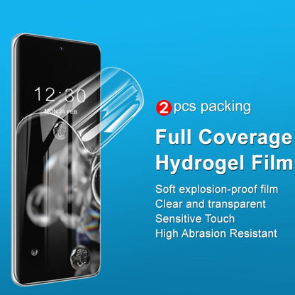 Pour Honor 100 5G 2 pièces imak Film protecteur incurvé en hydrogel pour écran complet