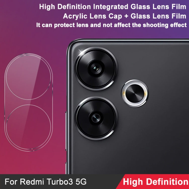 Pour Xiaomi Redmi Turbo 3 5G imak Film en Verre Intégré Haute Définition pour Objectif