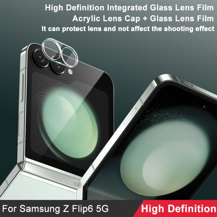 Pour Samsung Galaxy Z Flip6 5G Film protecteur d'objectif en verre intégré haute définition imak