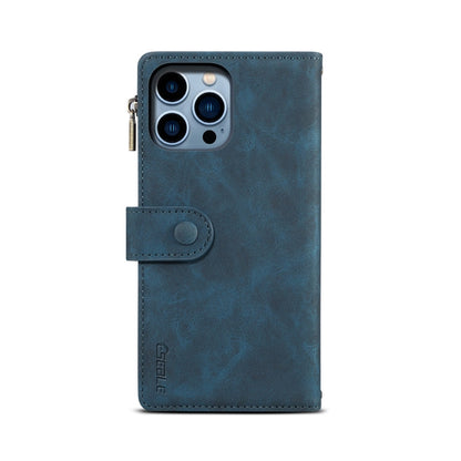 For iPhone 16 Pro Max ESEBLE Retro Frosted RFID Flip Leather Phone Case(Dark Green)