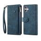 For iPhone 16 ESEBLE Retro Frosted RFID Flip Leather Phone Case(Dark Green)