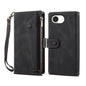 For iPhone 17e / 16e ESEBLE Retro Frosted RFID Flip Leather Phone Case(Black)