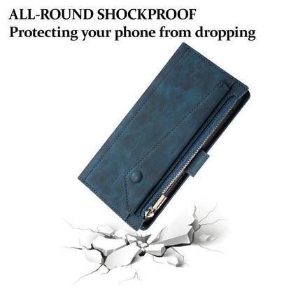 For iPhone 17e / 16e ESEBLE Retro Frosted RFID Flip Leather Phone Case(Dark Green)