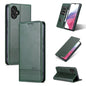 For Samsung Galaxy A05 AZNS Magnetic Calf Texture Flip Leather Phone Case(Dark Green)