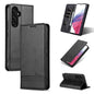 For Samsung Galaxy A35 5G AZNS Magnetic Calf Texture Flip Leather Phone Case(Black)