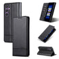 For Samsung Galaxy S24+ 5G AZNS Magnetic Calf Texture Flip Leather Phone Case(Black)