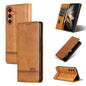 For Samsung Galaxy C55/M55 AZNS Magnetic Calf Texture Flip Leather Phone Case(Light Brown)