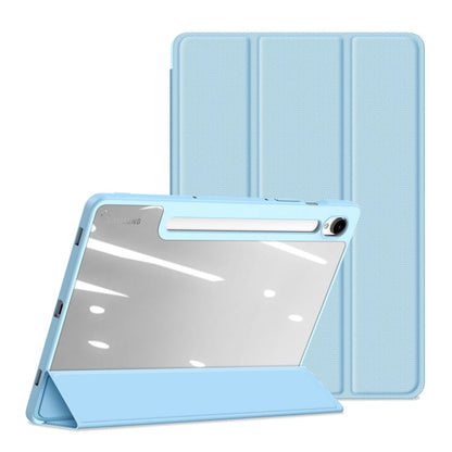 For Samsung Galaxy Tab S10 Lite / S10 FE DUX DUCIS TOBY Series Antiskid Leather Tablet Case with Sleep / Wake-up Function(Blue)
