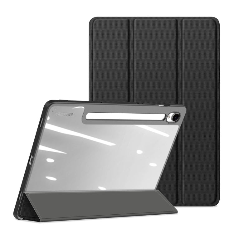 Pour Samsung Galaxy Tab S10 Lite / S10 FE DUX DUCIS TOBY Series Étui en cuir antidérapant avec fonction veille/réveil (Noir)