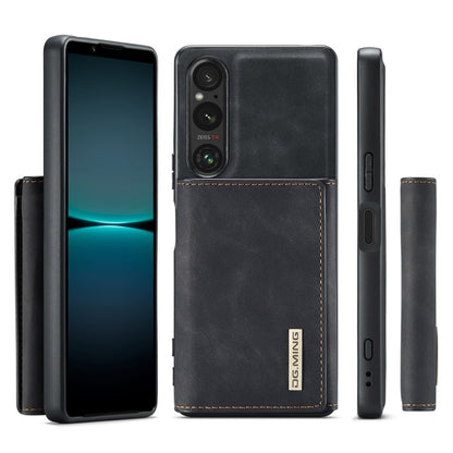 For Sony Xperia 1 VI DG.MING M1 Series 3-Fold Multi Card Wallet + Magnetic Phone Case(Black)