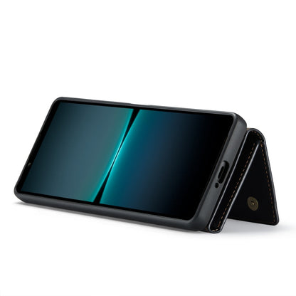 For Sony Xperia 1 VI DG.MING M1 Series 3-Fold Multi Card Wallet + Magnetic Phone Case(Black)