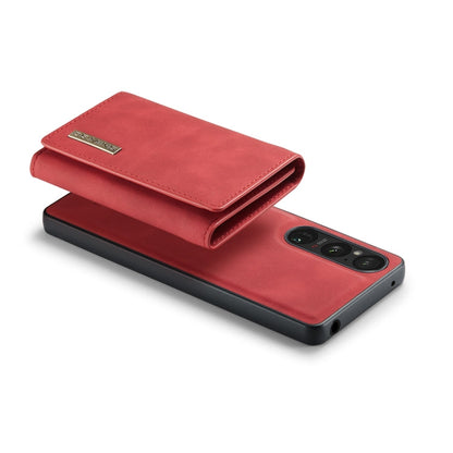 For Sony Xperia 1 VI DG.MING M1 Series 3-Fold Multi Card Wallet + Magnetic Phone Case(Red)