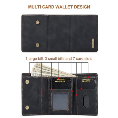 For Sony Xperia 10 VI DG.MING M1 Series 3-Fold Multi Card Wallet + Magnetic Phone Case(Black)
