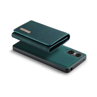 For Sony Xperia 10 VI DG.MING M1 Series 3-Fold Multi Card Wallet + Magnetic Phone Case(Green)