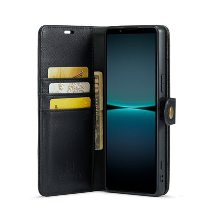 For Sony Xperia 1 VI DG.MING Crazy Horse Texture Detachable Magnetic Leather Phone Case(Black)