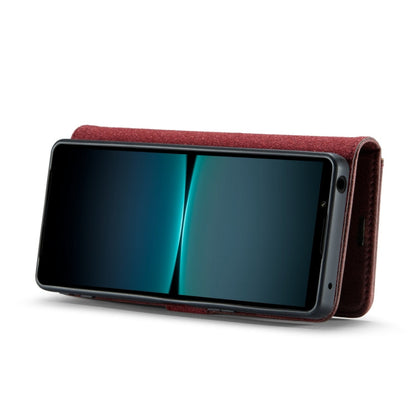 For Sony Xperia 1 VI DG.MING Crazy Horse Texture Detachable Magnetic Leather Phone Case(Red)
