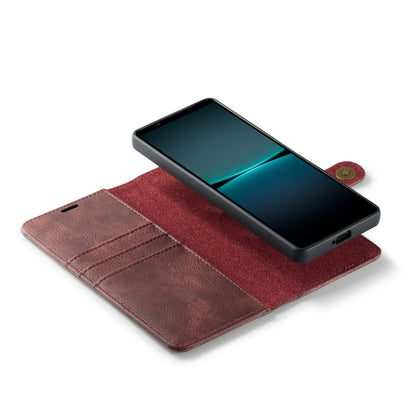 For Sony Xperia 1 VI DG.MING Crazy Horse Texture Detachable Magnetic Leather Phone Case(Red)