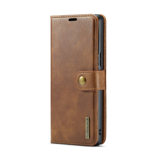 For Sony Xperia 10 VI DG.MING Crazy Horse Texture Detachable Magnetic Leather Phone Case(Brown)