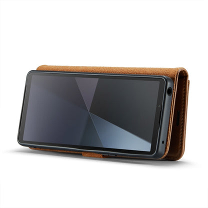 For Sony Xperia 10 VI DG.MING Crazy Horse Texture Detachable Magnetic Leather Phone Case(Brown)