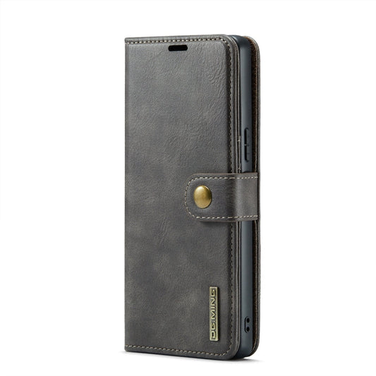 For Sony Xperia 10 VI DG.MING Crazy Horse Texture Detachable Magnetic Leather Phone Case(Grey)