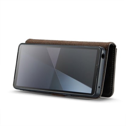 For Sony Xperia 10 VI DG.MING Crazy Horse Texture Detachable Magnetic Leather Phone Case(Grey)