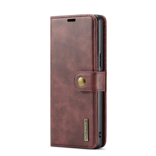 For Sony Xperia 10 VI DG.MING Crazy Horse Texture Detachable Magnetic Leather Phone Case(Red)