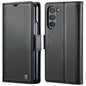 For Samsung Galaxy Z Fold6 5G CaseMe 023 Butterfly Buckle Litchi Texture RFID Anti-theft Leather Phone Case(Black)