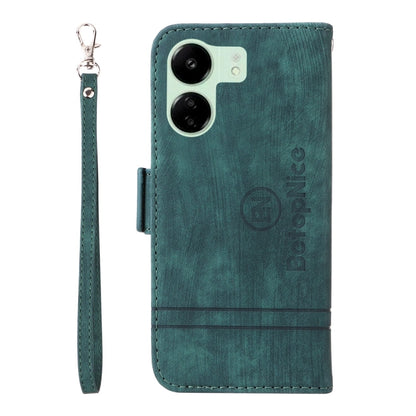 For Xiaomi Redmi 13C 4G / 5G BETOPNICE Dual-side Buckle Leather Phone Case(Green)