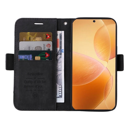For Xiaomi Poco X6 Pro / Redmi K70E 5G BETOPNICE Dual-side Buckle Leather Phone Case(Black)