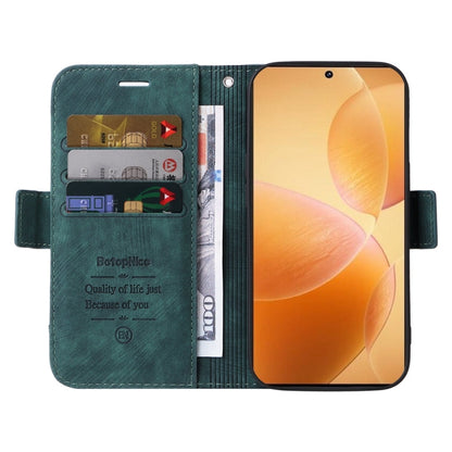 For Xiaomi Poco X6 Pro / Redmi K70E 5G BETOPNICE Dual-side Buckle Leather Phone Case(Green)