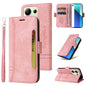 Pour Xiaomi Redmi Note 13 4G BETOPNICE Étui de Téléphone en Cuir à Double Boucle (Rose)
