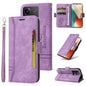 Pour Xiaomi Redmi Note 13 5G Global BETOPNICE Étui de Téléphone en Cuir à Boucle Double Face (Violet)