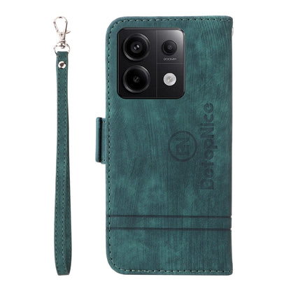 For Xiaomi Poco X6 5G / Redmi Note 13 Pro 5G Global BETOPNICE Dual-side Buckle Leather Phone Case(Green)