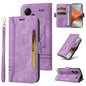 Pour Xiaomi Redmi Note 13 Pro+ 5G Global BETOPNICE Étui de Téléphone en Cuir à Double Boucle (Violet)