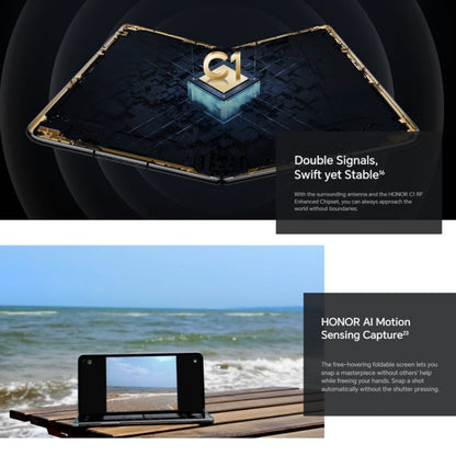 Honor Magic V2 5G, 16GB+256GB, 7.92 inch + 6.43 inch MagicOS 7.2 Snapdragon 8 Gen2  Octa Core up to 3.36GHz, Network: 5G, OTG, Not Support Google Play(Gold)