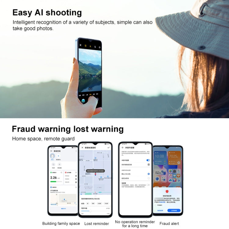 Honor Play 40C 5G, 6GB+128GB, 6,56 pouces MagicOS 7.1 Snapdragon 480 Plus Octa Core jusqu'à 2,2 GHz, Réseau : 5G, Ne prend pas en charge Google Play (Vert Jade)