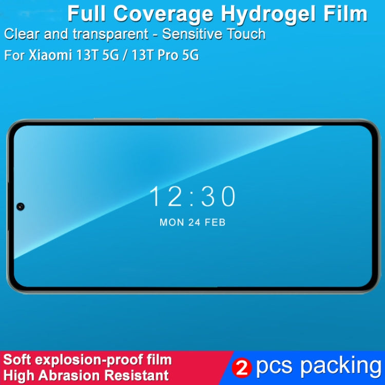For Google Pixel 8 Pro 2pcs imak Curved Full Screen Hydrogel Film Protector