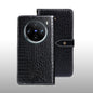 For vivo X100 Pro idewei Crocodile Texture Leather Phone Case(Black)