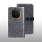 Pour étui de téléphone en cuir texture crocodile idewei pour vivo X100 (gris)