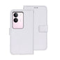 For vivo V29 5G Global idewei Crazy Horse Texture Leather Phone Case(White)