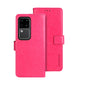 Pour l'étui de téléphone en cuir avec texture Crazy Horse idewei pour vivo V30 Pro (Rose Rouge)