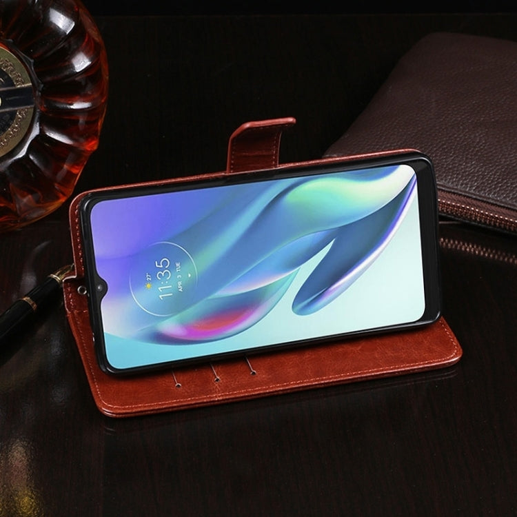Pour Étui de téléphone en cuir à texture Crazy Horse idewei pour vivo V29 5G mondial (Rouge)