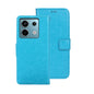 For Xiaomi Redmi Note 13 Pro 5G idewei Crazy Horse Texture Leather Phone Case(Sky Blue)